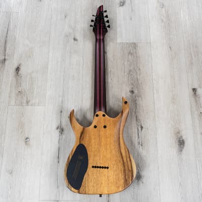 Mayones Duvell BL 7 Guitar, 7-String, Ebony Fretboard, Black Limba Body image 6