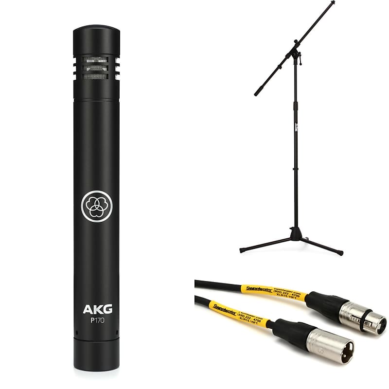 AKG P170 Smalldiaphragm Condenser Microphone Bundle with Reverb