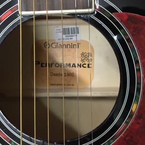 Giannini-Dreadnought Acoustic Guitar-GF-1R CEQ BK-New-Includes Shop Setup! image 4