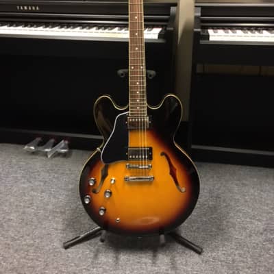 Epiphone Inspired By Gibson ES-335 Left Handed Electric Guitar Vintage Sunburst image 1