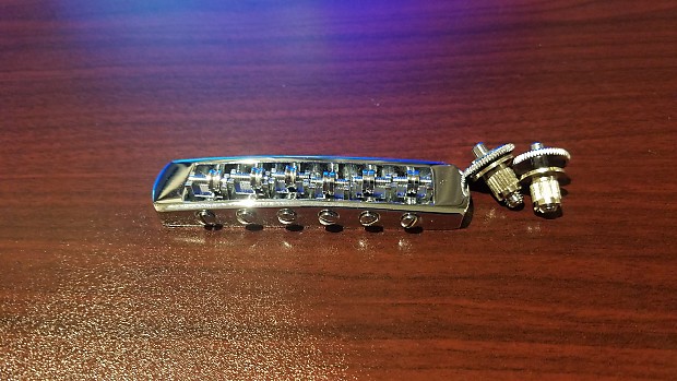 Schaller 3D-6 Nickel Non Tremolo Roller Bridge With Screws