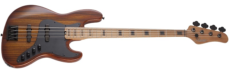 Schecter J-4 Exotic Electric Bass, Faded Vintage Sunburst 2926-SHC SERIAL NUMBER IW21101504 - 9.8 LBS image 1
