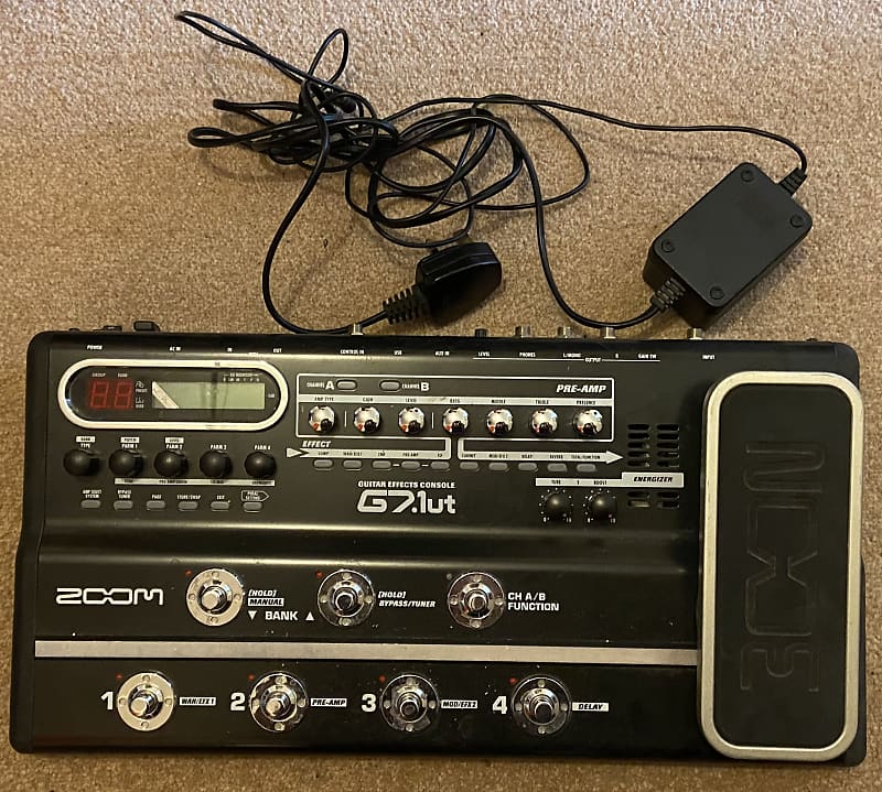 Zoom G7.1ut MultiEffects Guitar Pedal 2005 Black Reverb
