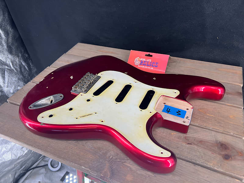 Real Life Relics Strat® Stratocaster® Body Aged Candy Apple Red  #2 image 1
