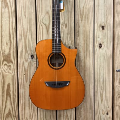 Cort LUXE II NAT Frank Gambale Series Adirondack Spruce/Blackwood Concert Cutaway with Fishman® Flex Blend Electronics Natural Glossy And SUPER COOL hard Shell case FREE WRANGLER DENIM STRAP for sale