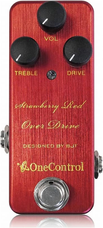 One Control Strawberry Red Overdrive | Reverb Canada