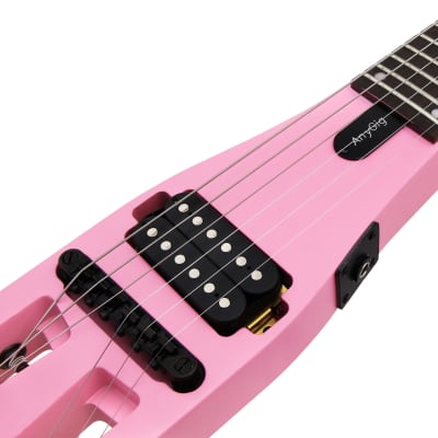 Anygig Travel Guitar Electric AGE SE Pink image 4