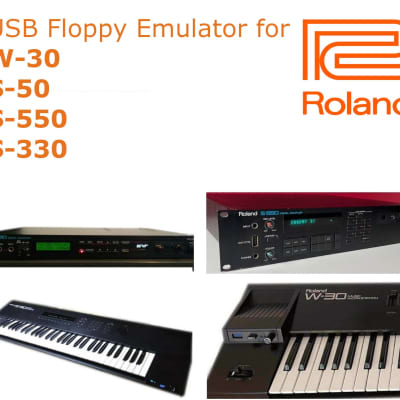 Floppy Drive Emulator USB for Roland S-330 S-50 S-550 W-30 Incl. 4000+ disks S330 S50 S550 W30