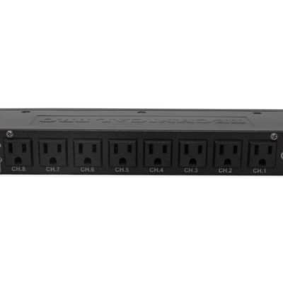 Technical Pro DB30 1U Rack Mount dB Decibel Meter Display+8 Outlet