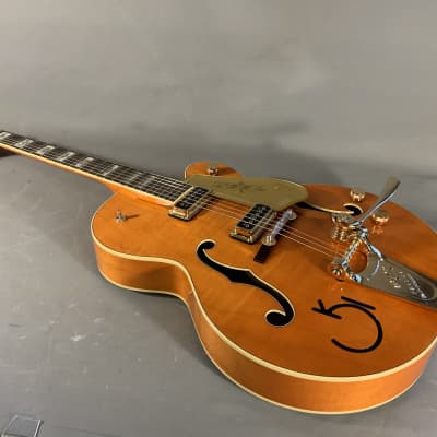 Gretsch G6120T-55 Vintage Select Chet Atkins Vintage Orange Stain Lacquer image 7