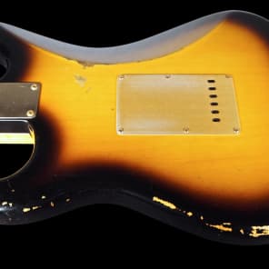 2015 Fender Stratocaster 1956 Custom Shop Relic 56 Strat 2-Tone Sunburst image 4