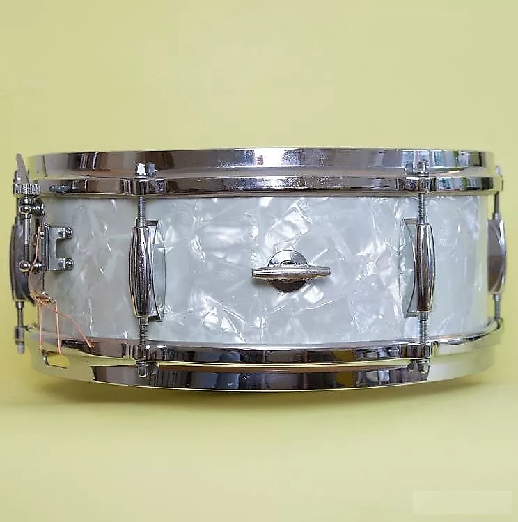 Gretsch Round Badge 4105 Dixieland 14x5.5" 6-Lug Snare Drum 1958 - 1971 image 3