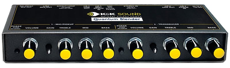K&K SOUND Quantum Blender プリアンプ＆ミキサー 2CH K&K Sound Quantum Blender Dual Channel Guitar Preamp/EQ | Reverb