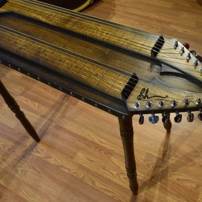 Console Style - Double Neck - Lap Steel Guitar - D / C6 Tuning - Satin Relic Finish - USA Made - Hand Crafted image 9