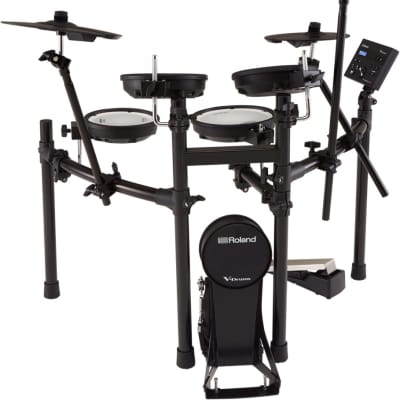 Roland TD-07KV V-Drum Kit with Mesh Pads 2023 - Black image 2