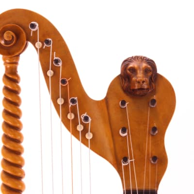 Albertus Blanchi harp guitar 1900 - masterbuilt romantic guitar - check video! image 7