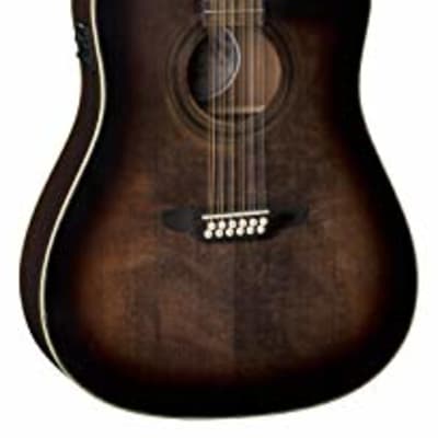 Luna Guitars Art Vintage Dread Solid Top 12 String A/E Guitar image 1