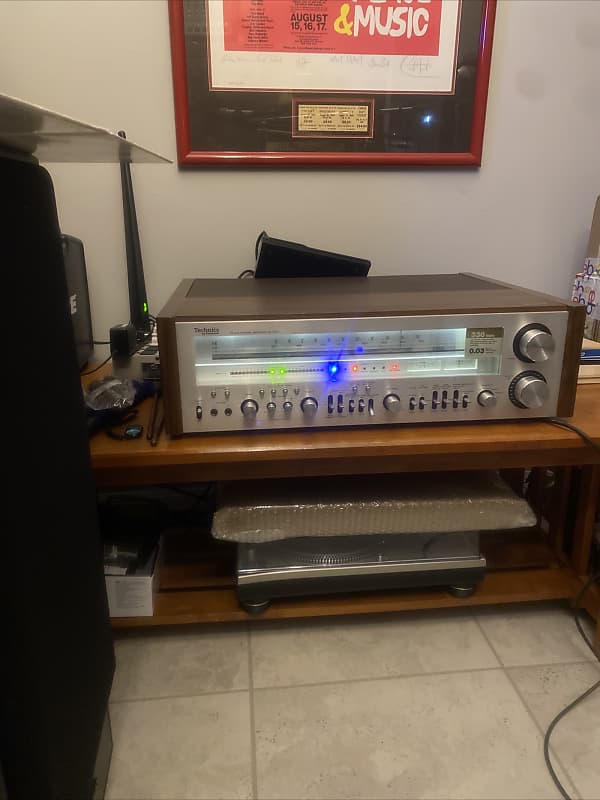 Technics SA1000 Late 70s Aluminum wood glass metal  			