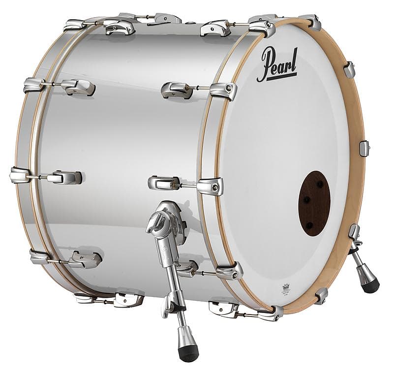 Pearl Music City Custom 20"x18" Reference Series Bass Drum w/o BB3 Mount MIRROR CHROME RF2018BX/C426 image 1