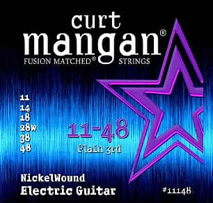 Curt Mangan 11148 11-48 Nickel Wound Electric Guitar Strings image 1