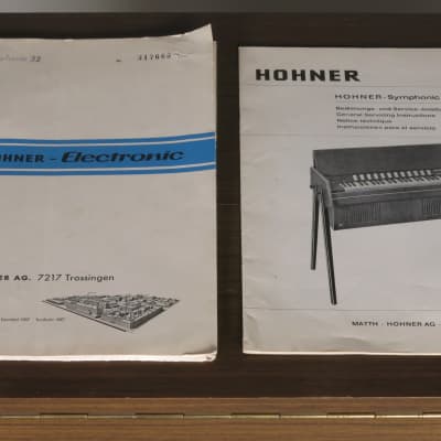 Hohner Symphonic 32 rare vintage organ + tube amp + legs + pedal + manuals image 7