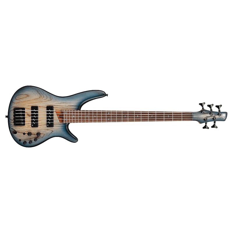 Ibanez SR605E SR Series 5-String Bass, Rosewood, Cosmic Blue Starburst Flat