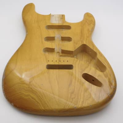 3lbs 12oz BloomDoom Nitro Lacquer Aged Relic Natural S-Style Vintage Custom Guitar Body image 3