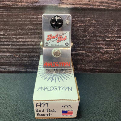 Analogman Bad Bob Boost Boost Guitar Pedal (Hollywood, CA Analogman Bad Bob Boost Boost Guitar Pedal (Hollywood, CA