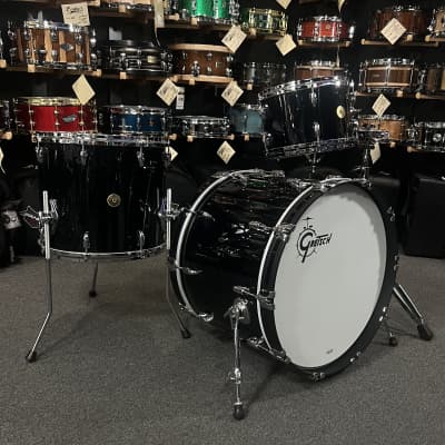 Gretsch USA Custom 10/12/16/22" Drum Set Kit in Black Nitron image 3