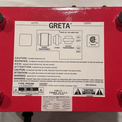 Fender Greta Pawn Shop Series 2-Watt 1x4" Guitar Combo 2012 - 2013 - Red image 5