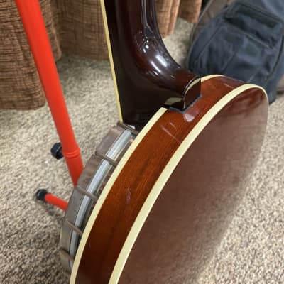 Saga 5-String Banjo 80’s - Mahogany image 13