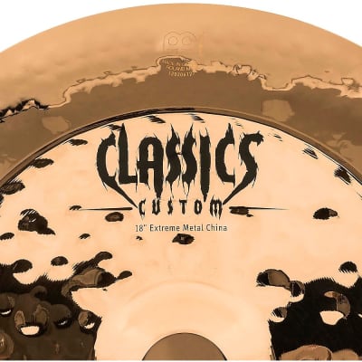 MEINL Classics Custom Extreme Metal China Cymbal Bronze 18 in. image 5