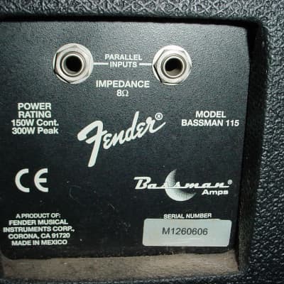 Fender Bassman 115 1x15 Bass Speaker Cabinet image 6