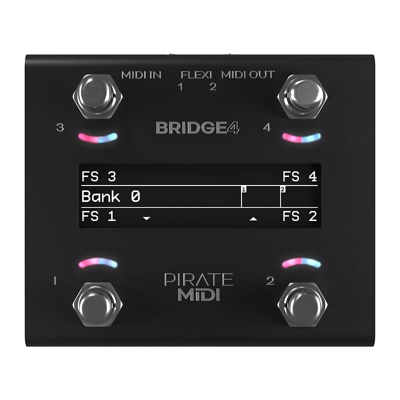 PIRATE MIDI BRIDGE4 Foot Controller