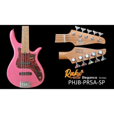 Raku Phantom Body Jazz Bass – Elegance Series – PHJB-PR5A-SP (Power Boost) image 3