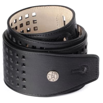 Dunlop 2.5" BMF Leather Square Perforated Strap image 1