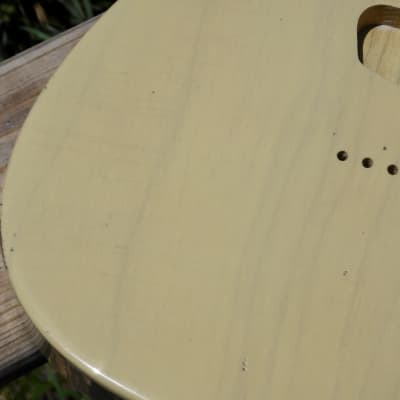 3lbs 9oz BloomDoom Nitro Lacquer Aged Relic Blonde T-style Vintage Custom Guitar Body image 2
