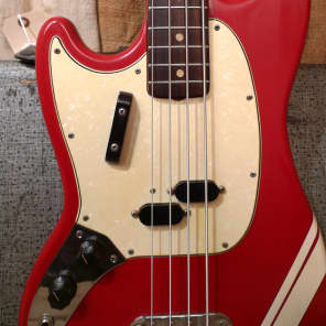 Fender Mustang Bass 1968 Red Lefty image 9