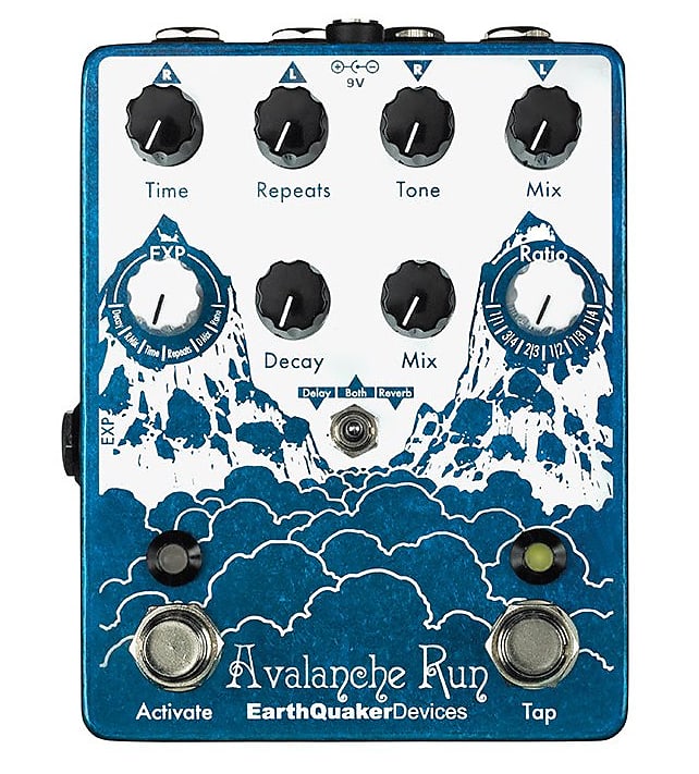 EarthQuaker Devices V1 Avalanche Run Stereo Delay and Reverb Pedal