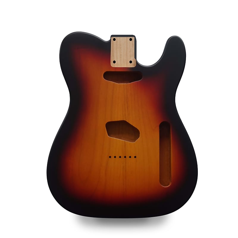 Telecaster Guitar Body Sunburst Nitro Satin 2 Piece Reverb