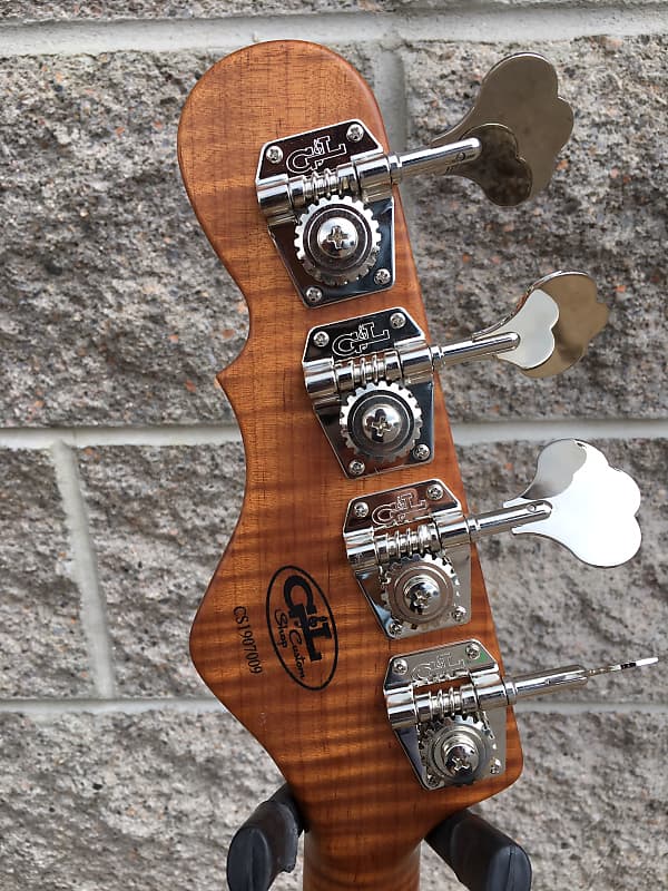 2019 G&L CUSTOM SHOP USA LB-100 Roasted Ash 4-String Bass w