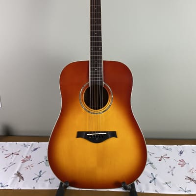 Wood Song Traditional Dreadnought Acoustic Guitar – Honey Sunburst for sale