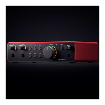 Focusrite Scarlett 2i2 4th Gen USB Audio Interface with Closed-Back Studio Headphones and XLR Cables (2) (4 Items) image 12
