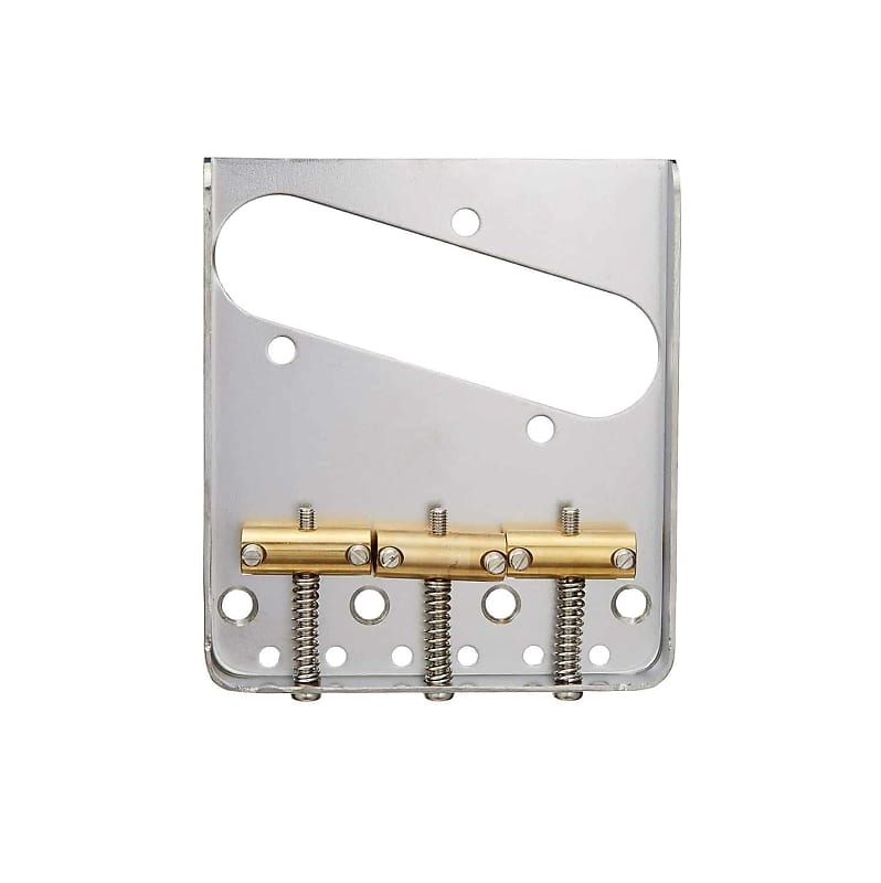 Tele style bridge chrome with compensated brass saddles from Japan