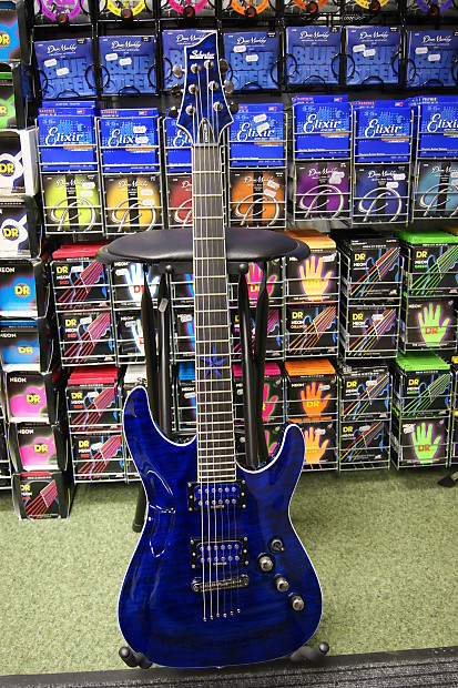 Schecter Diamond Series C-1 Exotic Star in blue (Made in Korea) S