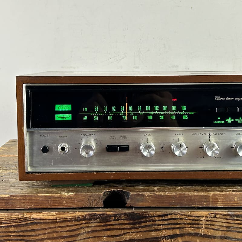Sansui 5000X AM/FM Stereo Tuner Amplifier 1970's - Black