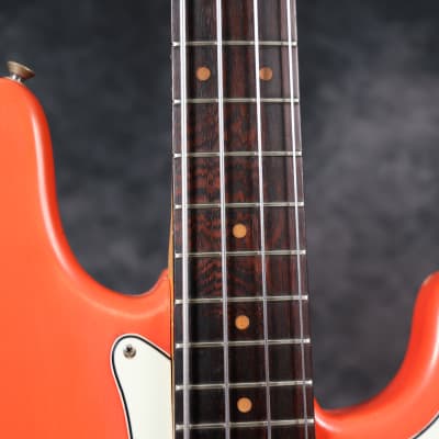 1964 Fender Precision Bass - Fiesta Red - OHSC image 9