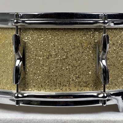Premier 18/12/14/14/5x14" 1960's VIDEO Vintage "C58" Gold Sparkle Drum Set - Owned by Charlie Persip image 13