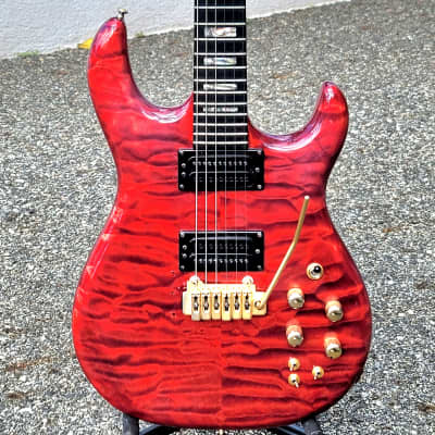 Carvin DC400 Red Quilted Maple w/ OHSC image 1