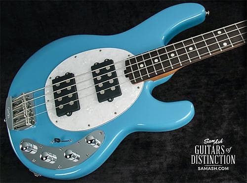 Ernie Ball Music Man StingRay Special HH Electric Bass Guitar(Chopper Blue) image 1